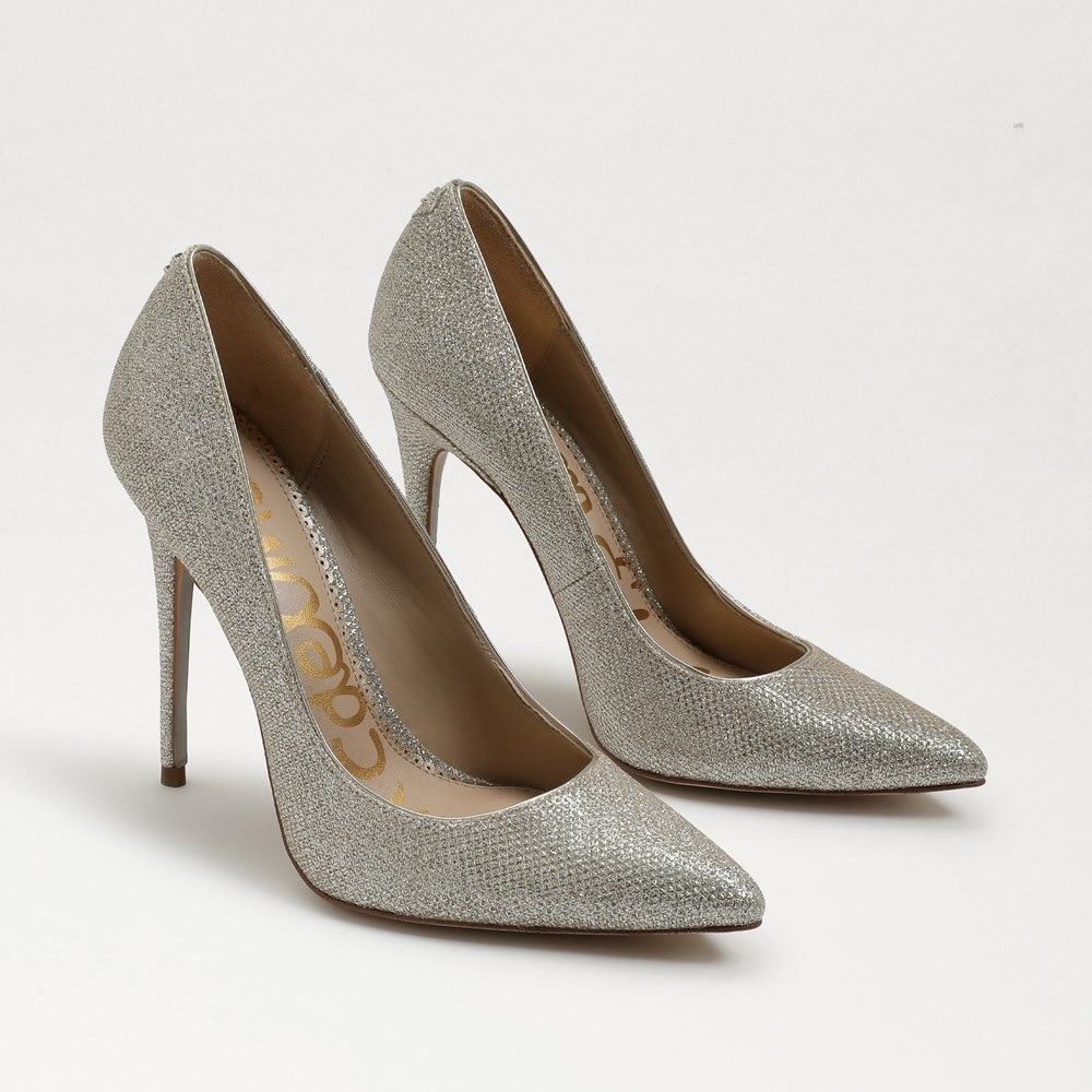 Sam Edelman Hazel Metallic Pointed Toe Pumps